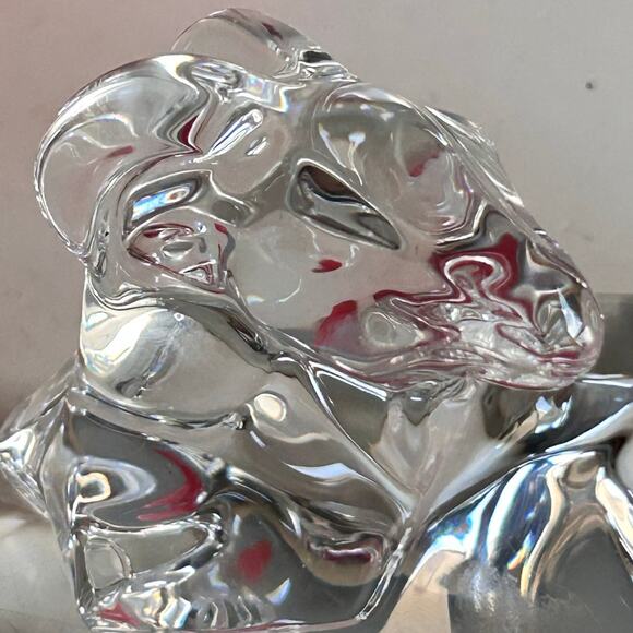 Baccarat Crystal Glass Ram Figure Chinese Zodiac Year of the Ram W/Box - Picture 2 of 11